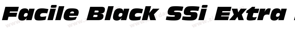 Facile Black SSi Extra Bold字体转换